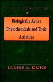 Front cover of Handbook of biologically active phytochemicals and their activities by James A. Duke