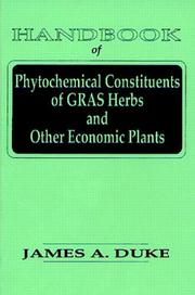 Front cover of Handbook of phytochemical constituents of GRAS herbs and other economic plants by James A. Duke