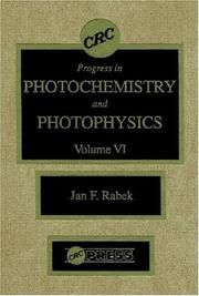 Cover of Progress in Photochemistry & Photophysics, Volume VI by Jan F. Rabek