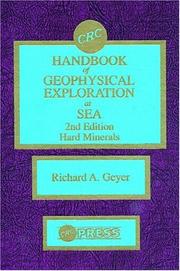 Front cover of CRC handbook of geophysical exploration at sea by Richard A. Geyer