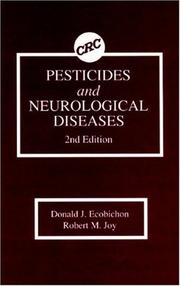 Front cover of Pesticides and neurological diseases by Donald J. Ecobichon