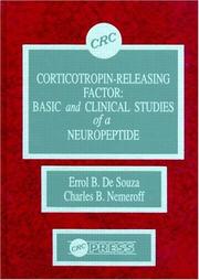 Front cover of Corticotropin-releasing factor by Errol B. De Souza