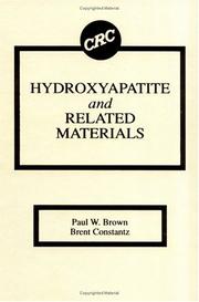 Front cover of Hydroxyapatite and related materials by Paul W. Brown