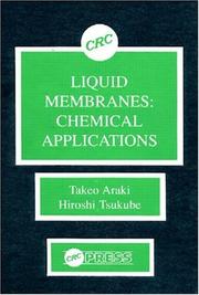 Cover of Liquid membranes by Takeo Araki
