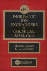 Front cover of Inorganic ion exchangers in chemical analysis by M. Qureshi