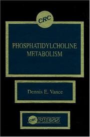 Cover of Phosphatidylcholine metabolism by Dennis E. Vance