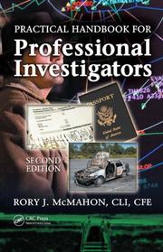 Cover of Practical Handbook for Professional Investigators by CLI, CFE, Rory J. McMahon