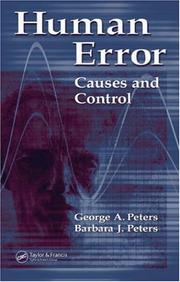 Cover of Human error by George A. Peters
