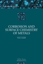 Front cover of Corrosion and Surface Chemistry of Metals (Engineering Sciences : Materials) by Dieter Landolt