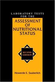 Front cover of Laboratory tests for the assessment of nutritional status by Howerde E. Sauberlich
