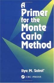 Cover of A primer for the Monte Carlo method by I. M. Sobolʹ