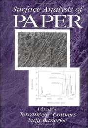 Cover of Surface Analysis of Paper by Sujit Banerjee