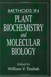 Front cover of Methods in plant biochemistry and molecular biology by William V. Dashek