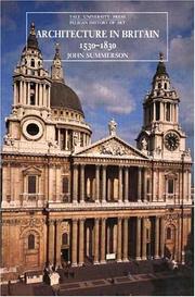 Cover of Architecture in Britain, 1530-1830 by John N. Summerson