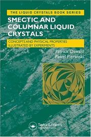 Cover of Smectic and columnar liquid crystals by Patrick Oswald