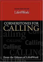 Cover of Cornerstones of calling by Thomas G. Addington