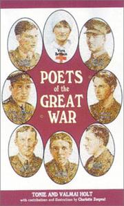 Front cover of Poets of the great war by Tonie Holt