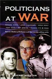 Front cover of Politicians at war by Henry Buckton