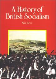 Front cover of A history of British socialism by Max Beer