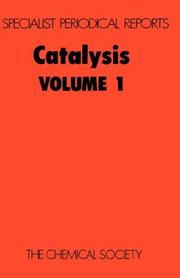 Front cover of Catalysis by Chemical Society (Great Britain)
