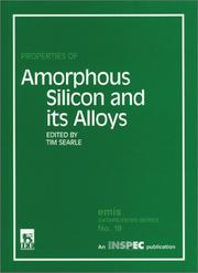 Front cover of Properties of amorphous silicon and its alloys by Tim Searle