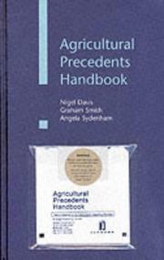 Cover of Agricultural precedents handbook by Nigel Davis