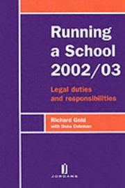 Front cover of Running a School 2001/02 by Richard Gold