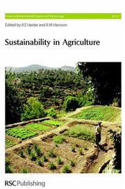 Front cover of Sustainability in Agriculture by R. E. Hester