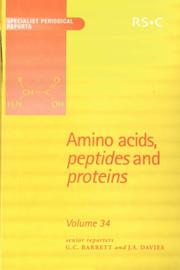 Cover of Amino Acids, Peptides & Proteins by Royal Society of Chemistry