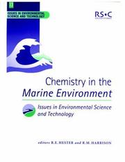 Front cover of Chemistry in the marine environment by Roy M. Harrison
