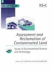 Front cover of Assessment and reclamation of contaminated land by R. E. Hester