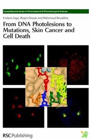 Front cover of From DNA photolesions to mutations, skin cancer and cell death by Mahmoud Rouabhia