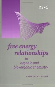 Front cover of Free energy relationships in organic and bio-organic chemistry by Andrew Williams