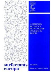 Front cover of Surfactants Europa by Hollis
