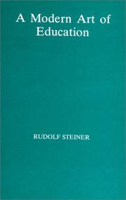 Front cover of A modern art of education by Rudolf Steiner