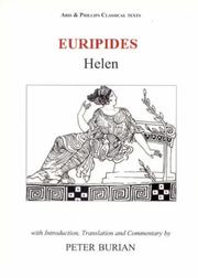 Cover of Euripides by Peter Burian