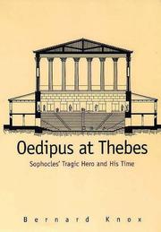 Cover of Oedipus at Thebes by Bernard MacGregor Walker Knox