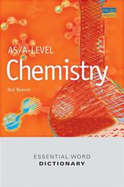Front cover of As/A Level Chemistry Essential Word Dictionary (Essential Word Dictionaries) by Rod Beavon