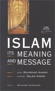 Cover of Islam by Ahmad, Khurshid.