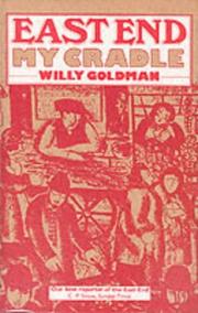 Front cover of East End my cradle by Willy Goldman