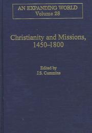 Front cover of Christianity and missions, 1450-1800 by J. S. Cummins