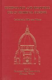 Cover of Technology and resource use in medieval Europe by Michael Wolfe