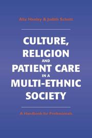 Front cover of Culture, religion and patient care in a multi-ethnic society by Alix Henley
