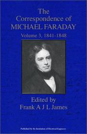 Front cover of The correspondence of Michael Faraday by Michael Faraday