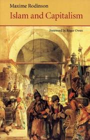 Front cover of Islam and Capitalism by Maxime Rodinson