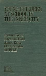 Front cover of Young children at school in the inner city by Barbara Tizard