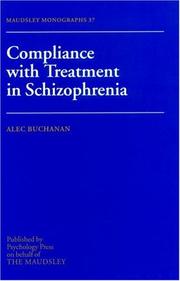 Front cover of Compliance With Treatment In Schizophrenia by Alec Buchanan