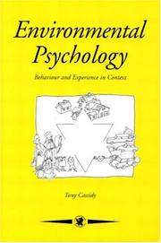 Front cover of Environmental psychology by Tony Cassidy