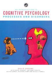 Cover of An introduction to cognitive psychology by David Groome
