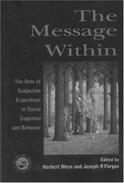 Cover of The Message Within by Herbert Bless